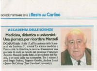 Articolo sul Resto del Carlino di oggi