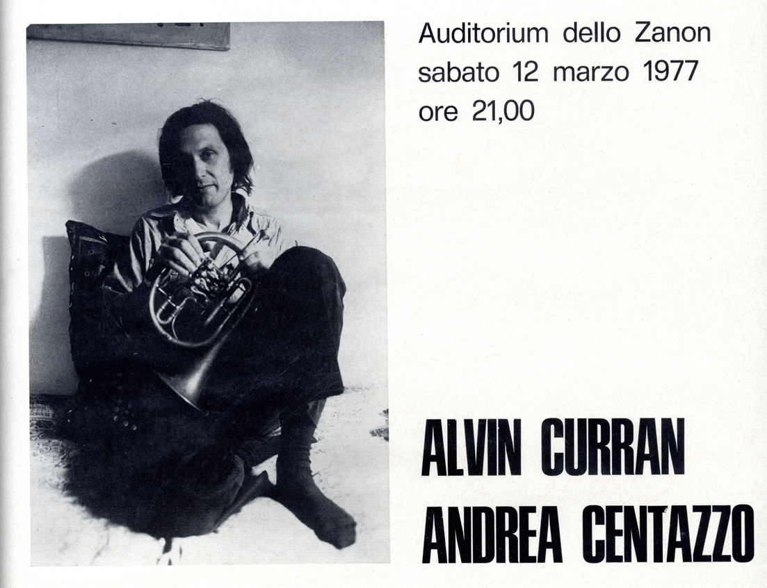 Concerto del duo Centazzo-Curran, 1977