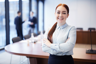 giovane ragazza in carriera